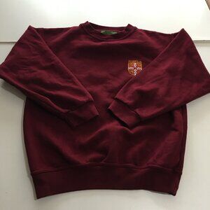 Cambridge University Sweatshirt Small Crewneck England Crest Embroidered Red